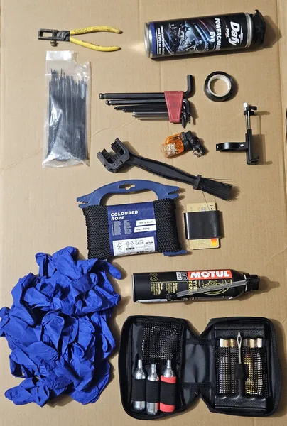 Matériel complémentaire pour la moto en road trip